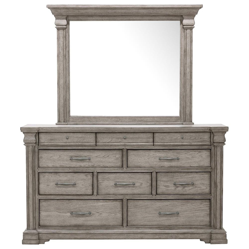 Chapel Hill Madison Ridge 5-Piece King Storage Bedroom Set in Bluff Gray, , large