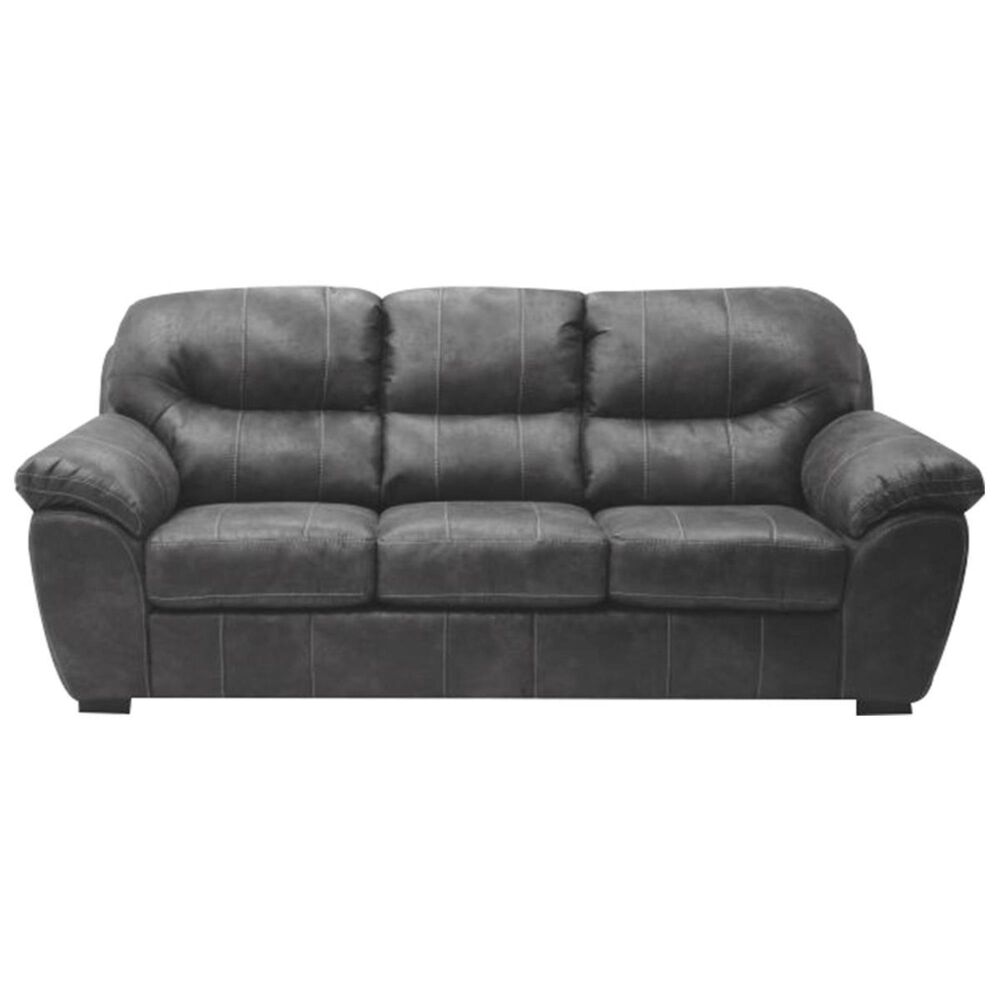 Catnapper Grant Bonded Leather Sofa and Loveseat in Steel, , large