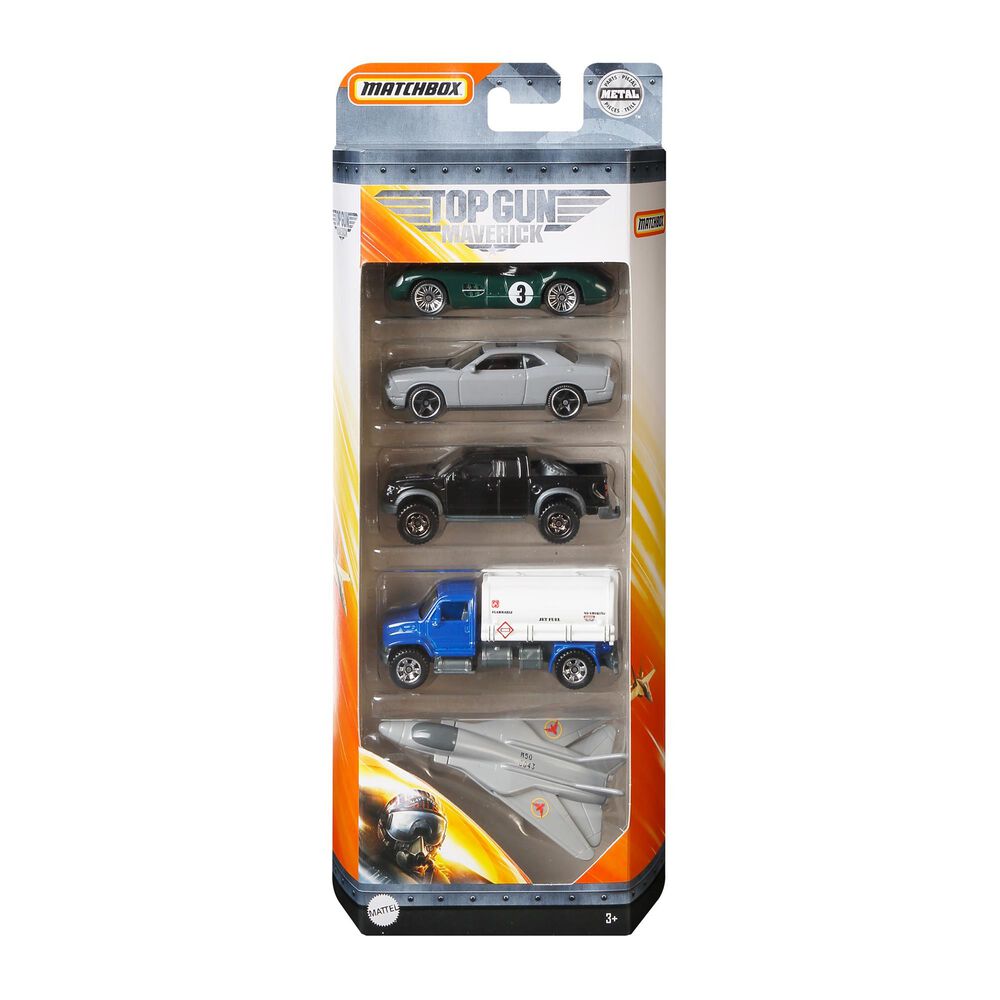 Mattel Matchbox Top Gun Maverick 5-Pack of Vehicles and Planes, , large