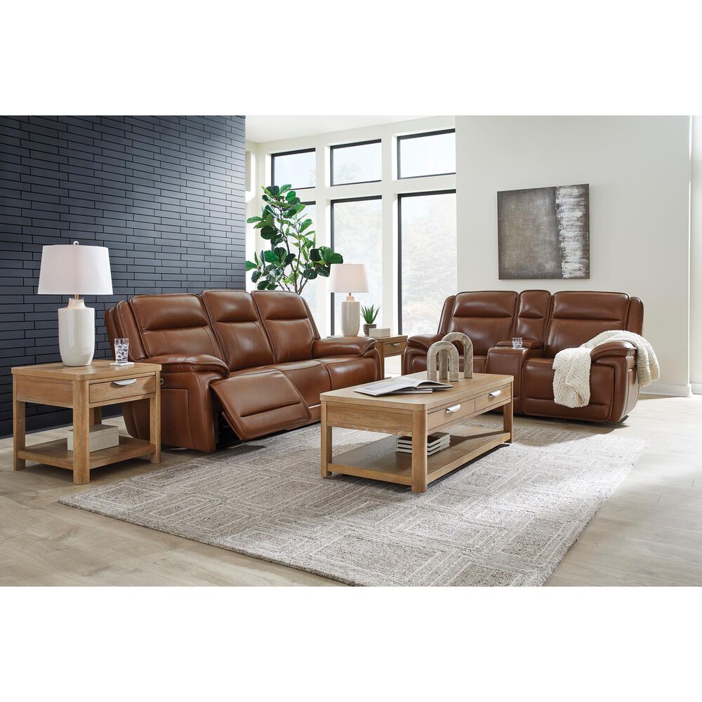 Ashley Healy Pier Power Reclining Sofa in Chocolate, , large