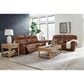 Ashley Healy Pier Power Reclining Sofa in Chocolate, , large