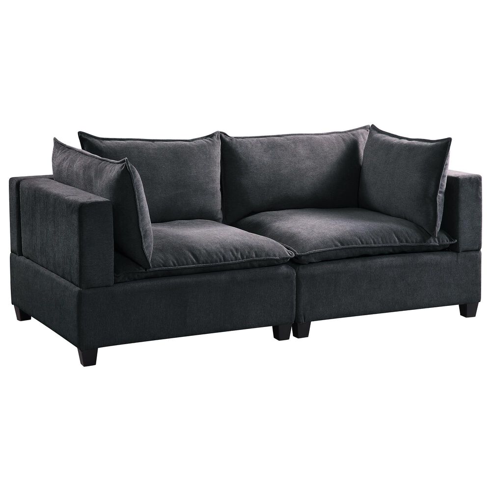 Lilola Home Madison Loveseat in Dark Gray, , large