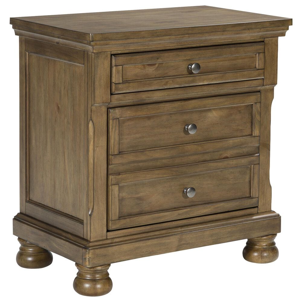 Ashley Feddinger 4-Piece King Storage Bedroom Set in Chestnut Brown, , large