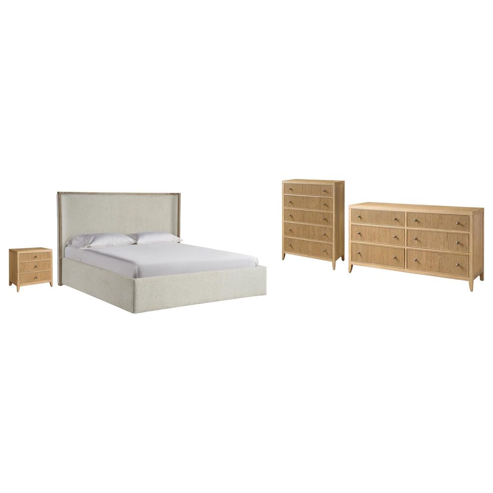 Universal Furniture Avaline 4-Piece King Storage Bedroom Set in Skylark, , large