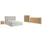 Universal Furniture Avaline 4-Piece King Storage Bedroom Set in Skylark, , large