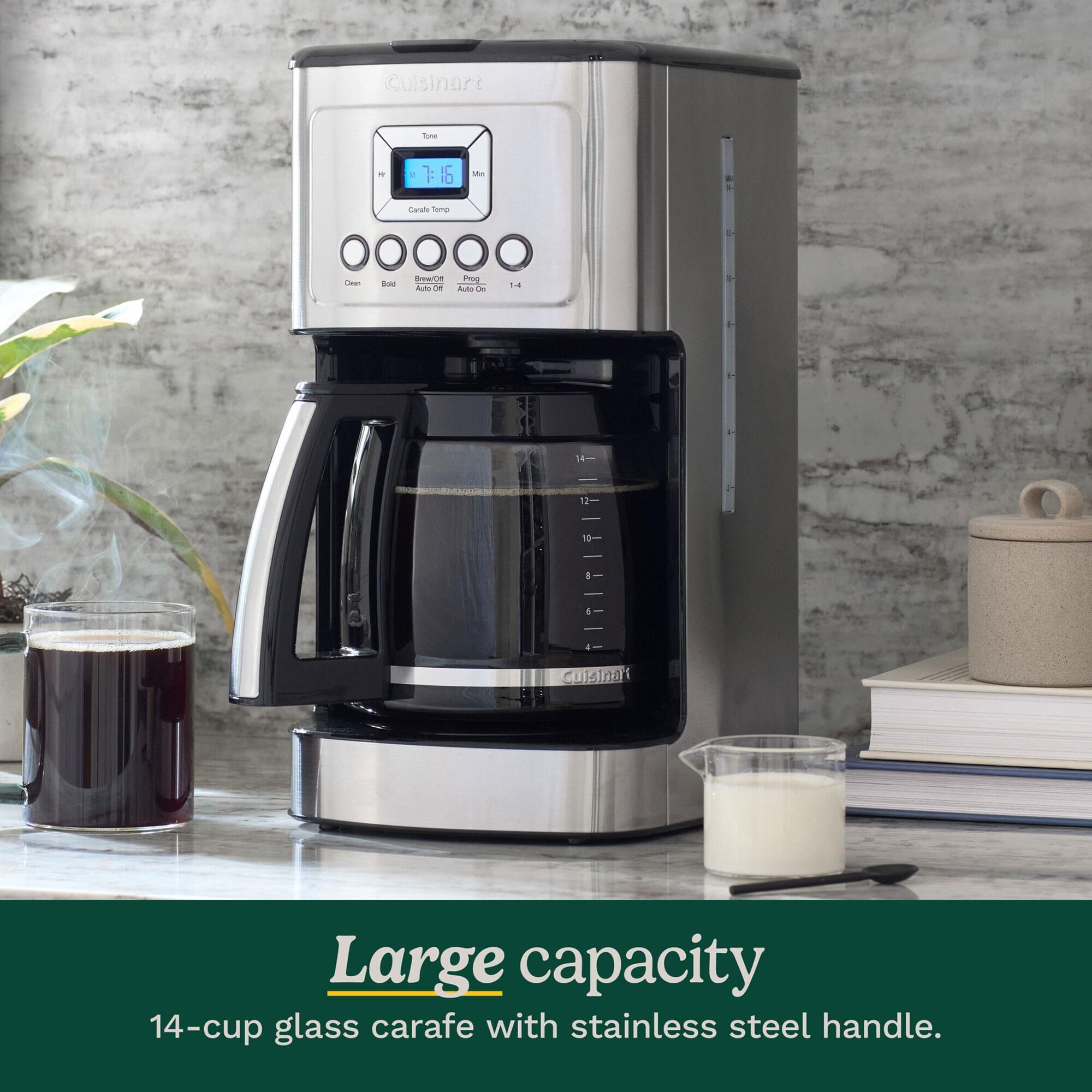 Cuisinart 14-Cup Programmable Coffee Maker in Stainless Steel
