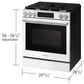 Samsung Bespoke 6.0 Cu. Ft. Smart Slide-In Gas Range with Illuminated Precision Knobs in White Glass, , large