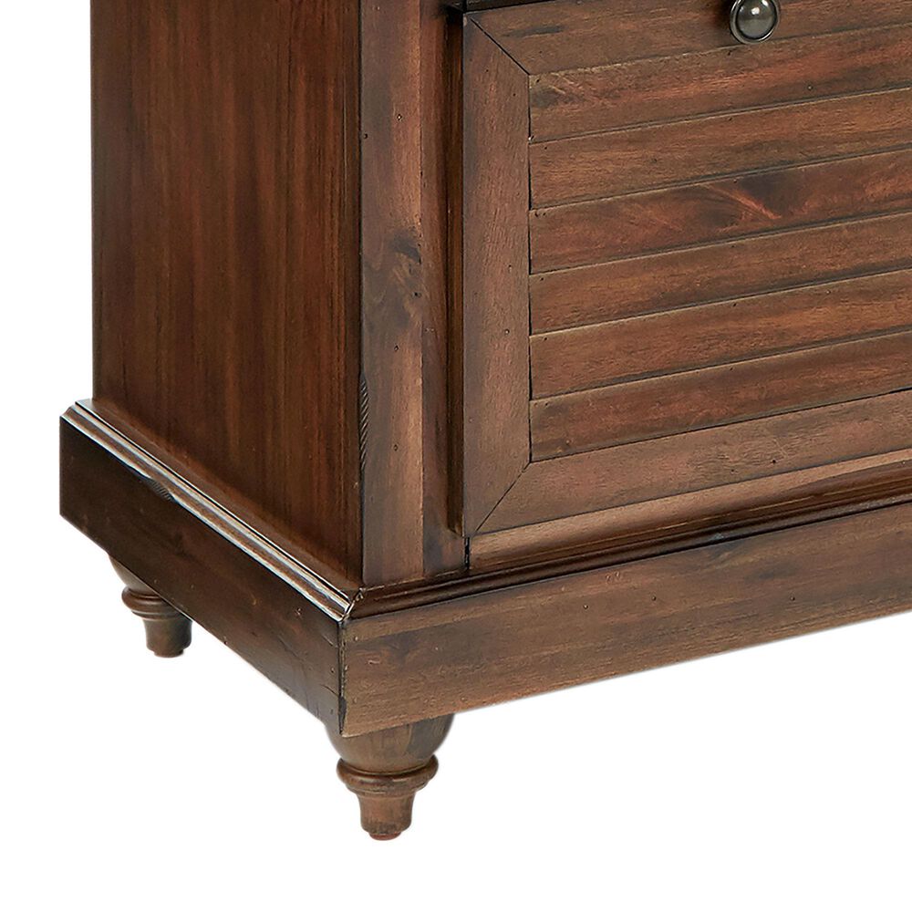 OSP Home Dover Storage Bench in Distressed Brown, , large