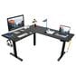Rta Products Llc Polaris L-Shaped Electric Standing Desk with Spacious Desktop in Black, , large