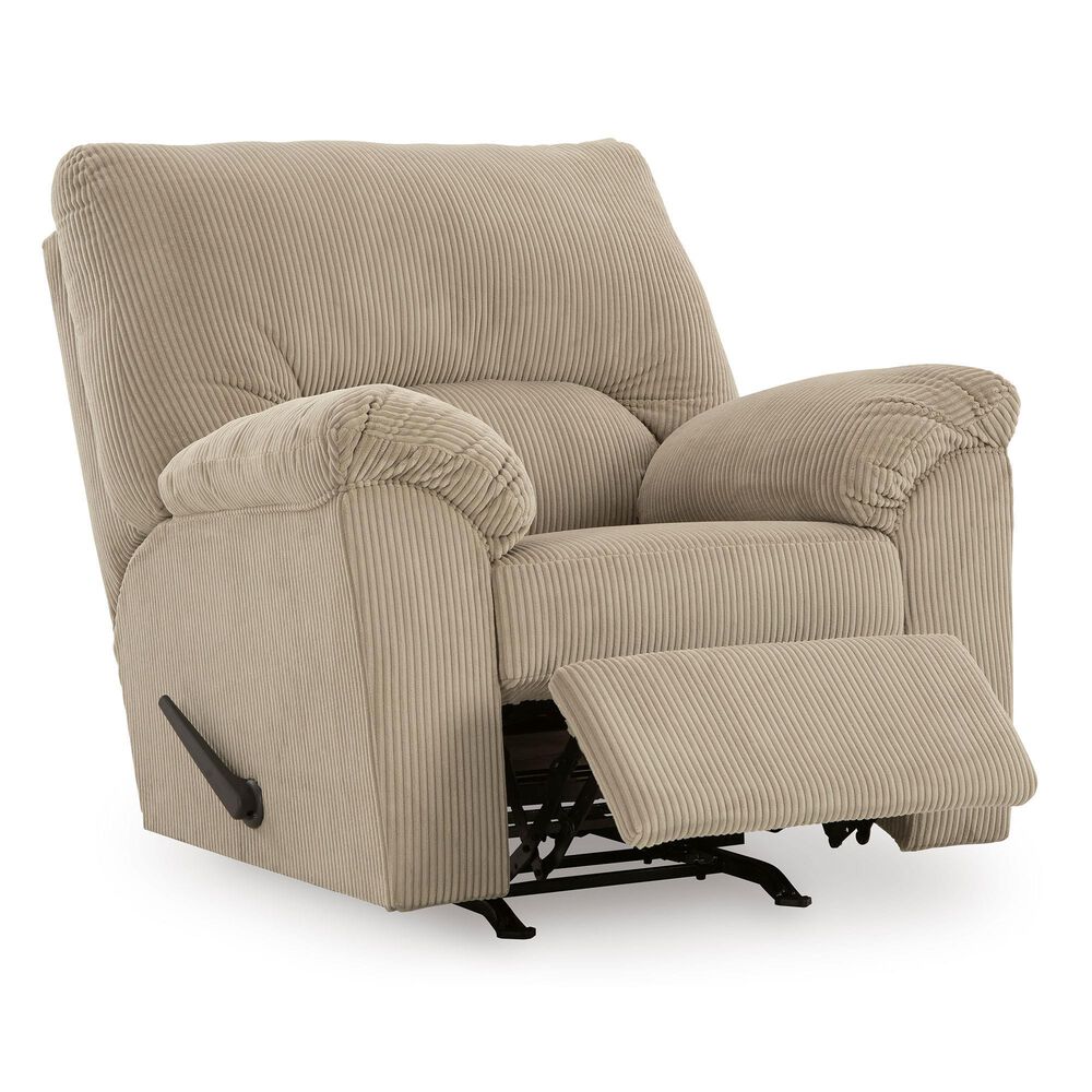 Ashley SimpleJoy Rocker Recliner in Sand, , large