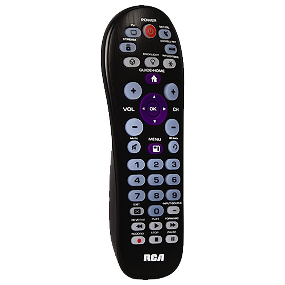 RCA Universal 4-Device Streaming Player Compatible Remote in Black, , large