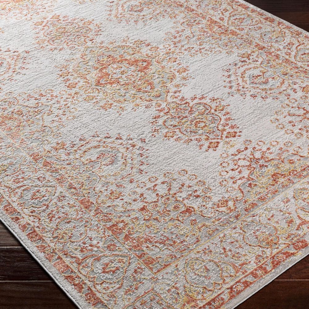 Surya Aisha 6&#39;7&quot; x 9&#39;6&quot; Burnt Orange, Wheat, Off-White, Taupe and Gray Area Rug, , large
