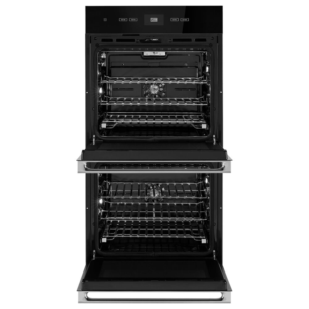 JennAir Noir 27&quot; Double Electric Wall Oven in Stainless Steel and Black, , large