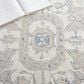 Safavieh Micro-Loop MLP503M 9" x 12" Blue and Ivory Area Rug, , large