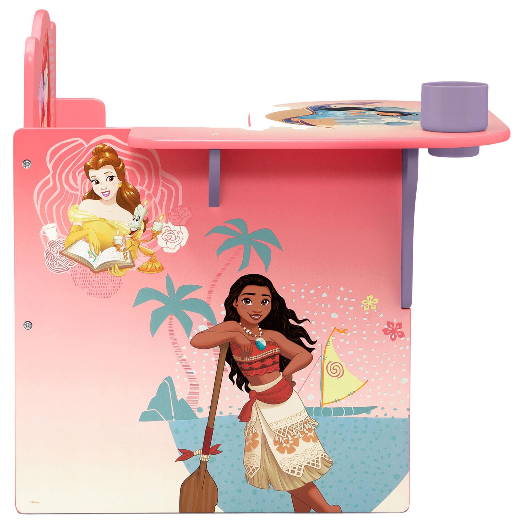 Delta children disney princess hot sale chair desk with storage bin