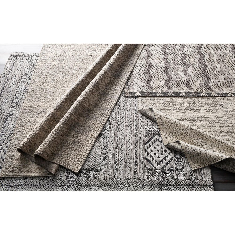 Surya Tunus 8&#39; x 11&#39; Medium Gray, Charcoal and Cream Area Rug, , large