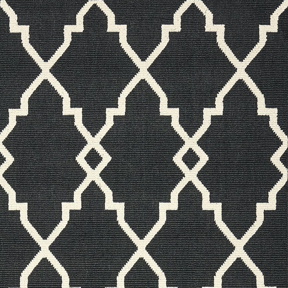 Oriental Weavers Marina 7763K 2&#39;3&quot; x 7&#39;6&quot; Black and Ivory Runner, , large