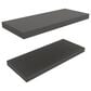 Hearth and Haven Ecco32" Floating Wall Shelf with Space-Saving Design in Gray (Set of 2), , large