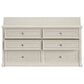 Richlands Furniture Soren 4-Drawer Dresser with Queen Convertible Bed in Whitewash, , large