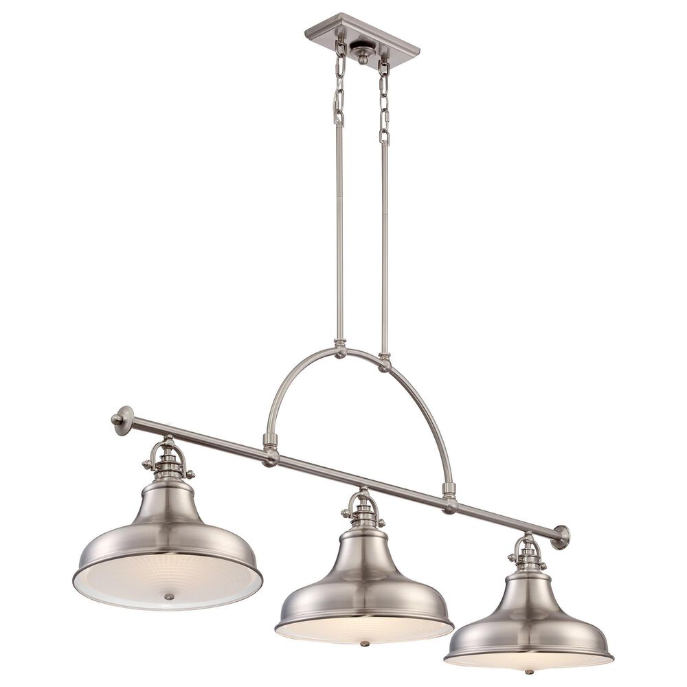 Quoizel Emery 3-Light Island Chandelier in Brushed Nickel, , large