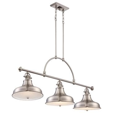Quoizel Emery 3-Light Island Chandelier in Brushed Nickel, , large