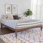 Linon Home Decor Polly King Platform Bed in Rich Walnut, , large