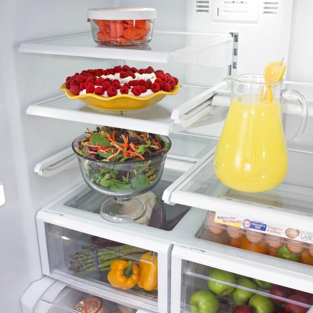 Maytag 25 Cu. Ft. 36-In Wide French Door Refrigerator with PowerCold Feature in White, , large