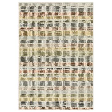 Oriental Weavers Branson Geometric 1"10" x 7"3" Ivory and Multicolor Runner, , large