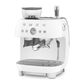 SMEG 81 Oz Espresso Coffee Machine with Grinder in White, , large