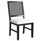 Mayberry Hill Bahama Breeze Dining Side Chair with White Cushion in Black, , large