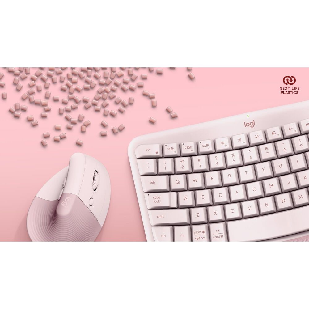 Logitech Ergo Wave Keys and Lift Combo in Rose, , large