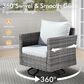 HOMLUX 10-Piece Patio Seating Bundle in Gray, , large