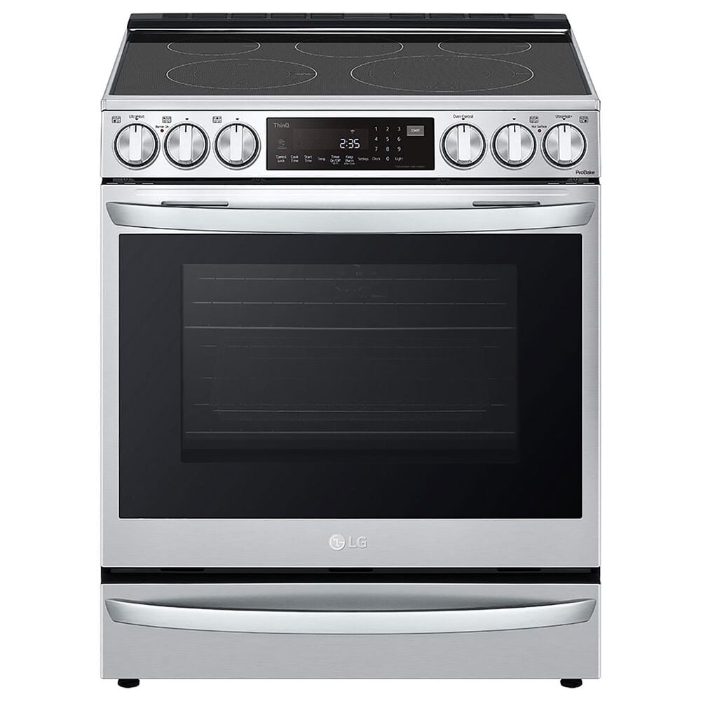 LG 6.3 Cu. Ft. Smart Wi-Fi Enabled ProBake Convection InstaView Slide-In Electric Range with Air Fry and Glass Cooktop in Stainless Steel, , large