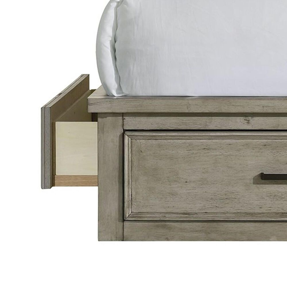 Mayberry Hill Sullivan King Storage Bed in Drift Grey finish, , large