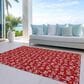 Dalyn Rug Company Wonderland WN22 3" x 5" Red Indoor/Outdoor Area Rug, , large