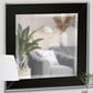 Howard Elliott Devon Square Mirror in Black and Clear, , large