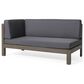 Hearth and Haven Brava Outdoor Corner Bench with Coffee Table in Dark Gray, , large