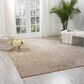 Nourison Silk Shadows 9"9" x 13"9" Light Gold Area Rug, , large