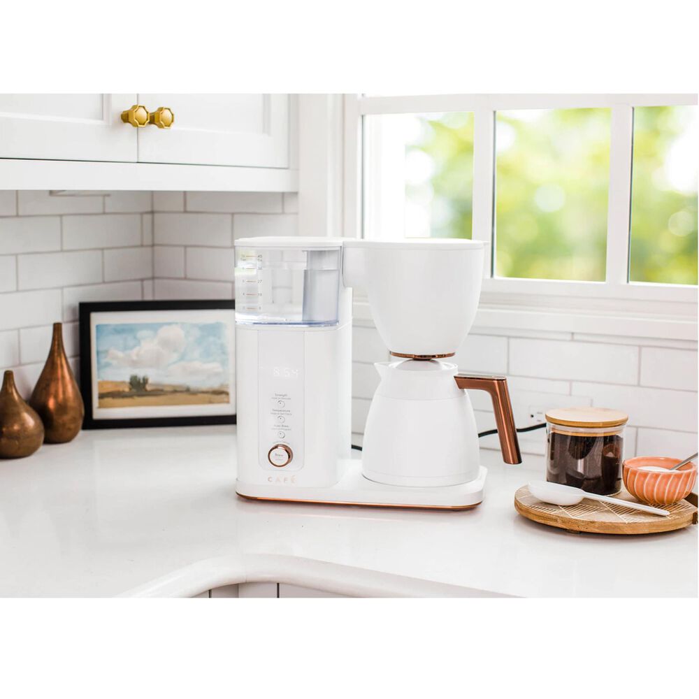 Cafe Specialty Drip Coffee Maker with Wi-Fi in Matte White, , large