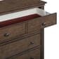 Riva Ridge Oxford 5 Piece Queen Panel Bedroom Set in Cocoa with AC Outlets and USB Ports, , large