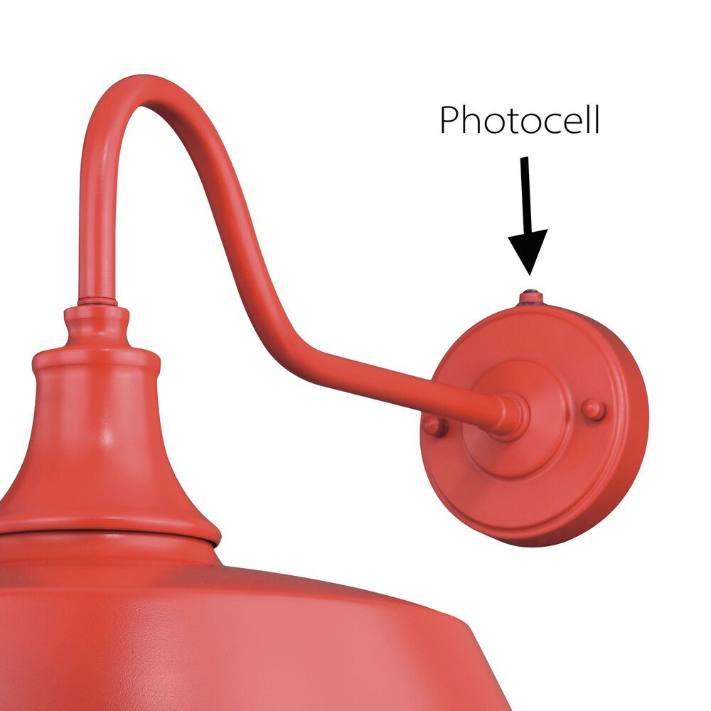 Vaxcel Dorado 15" 1-Light Outdoor Wall Sconce in Red, , large