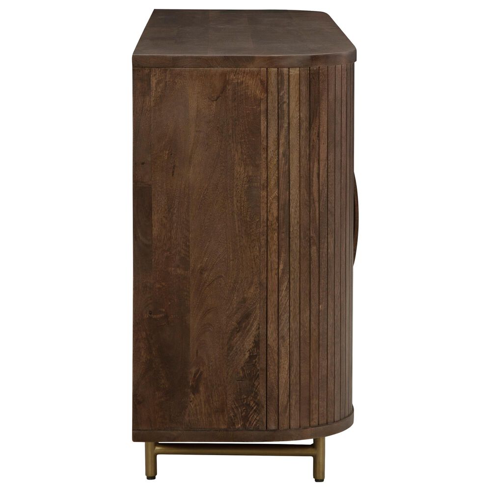 Ashley Amickly 68&quot; Accent Cabinet in Dark Brown, , large