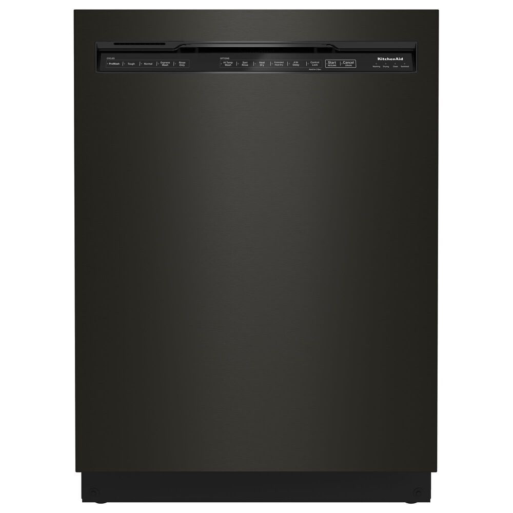 KitchenAid 24" Built-In Pocket Handle Dishwasher with 39 Decibel in Black Stainless Steel with PrintShield Finish, , large