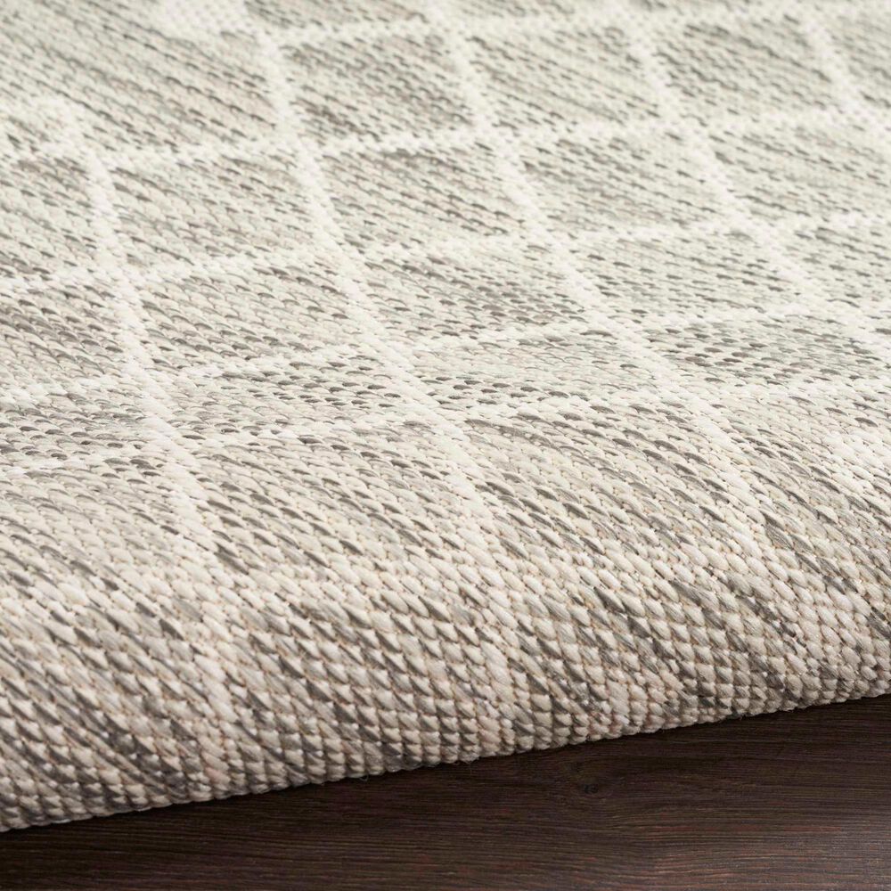 Nourison Positano Southwestern Light Grey 5&#39; x 7&#39; Indoor/Outdoor Area Rug, , large