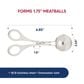 HIC Kitchen Meat Baller in Silver, , large