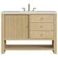 James Martin Vanities Marigot Single 48" Single Vanity in Sun-washed Oak with 3 cm Lime Delight Quartz Top, , large