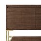 James Martin Vanities Mantova 47.3" Single Vanity Cabinet in Mid-Century Walnut and Champagne Brass, , large