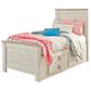 Ashley Willowton 4-Piece Twin Storage Bedroom Set in Whitewash, , large