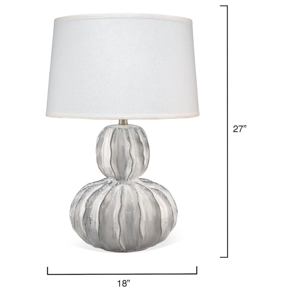 Splendor Living Yardfield Table Lamp in White and Blue, , large