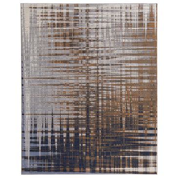 Feizy Clio 7"9" x 10" Navy and Gray Area Rug, , large